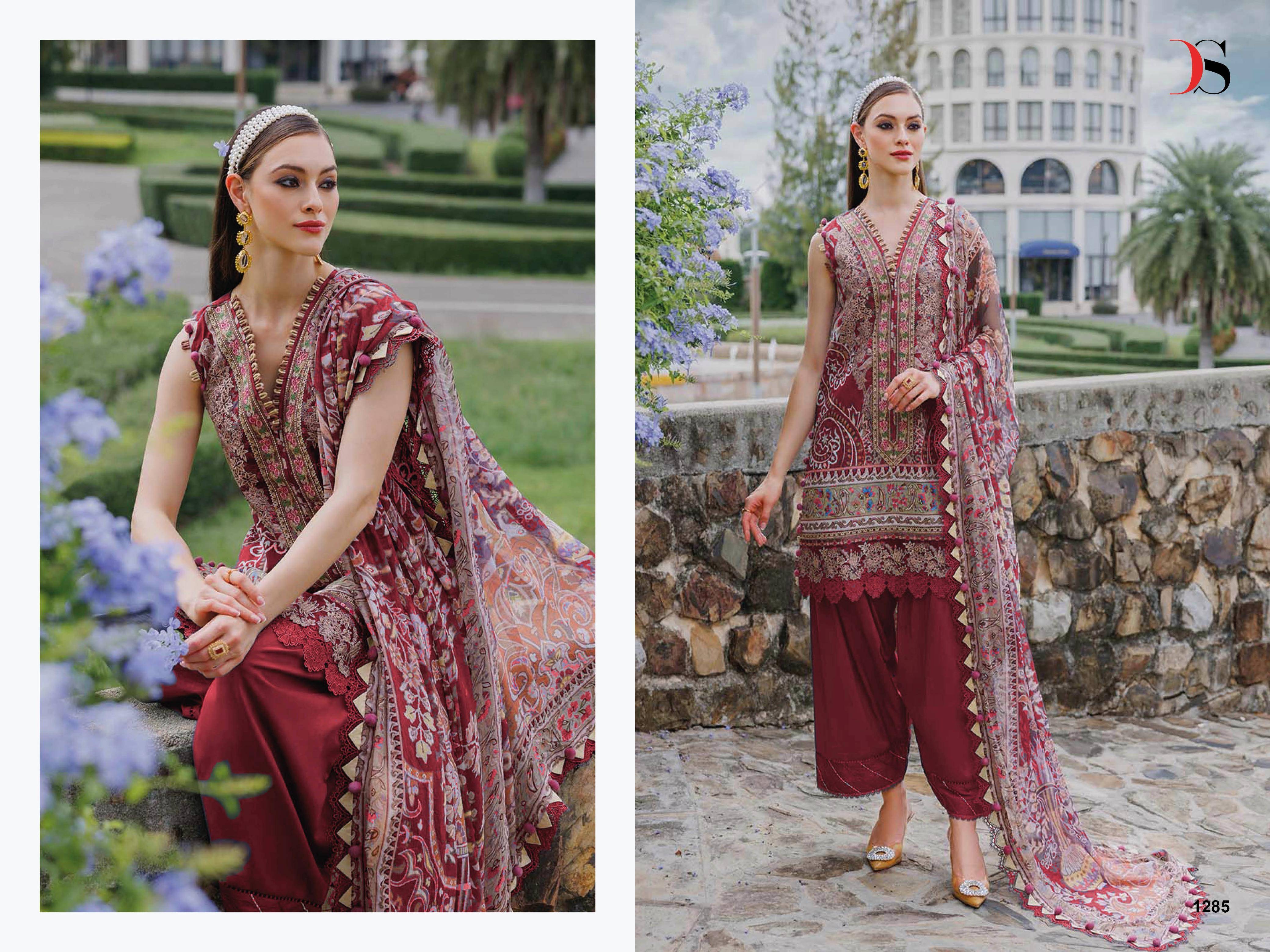  Jade Urban Lawn 25-5 BY DEEPSY SUITS 1281 TO 1288 SERIES Pakistani Stylish Embroidered Cotton Dresses At Wholesale Price